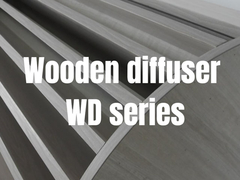 الخشب الصلب QRD ألواح الواسعة الصوتية PU الطلاء النهائي لون الخشب الطبيعي