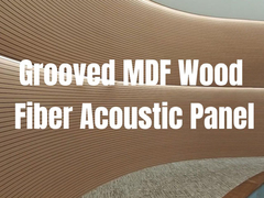 ألواح صوتية ملفوفة من الميلامين MDF 133x2440mm 197x2440mm للسقف والجدار