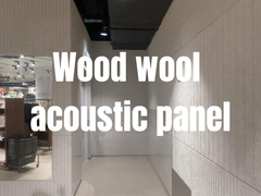 طلاء ملون خشب صوف ألواح صوتية أشكال مخصصة تزيين