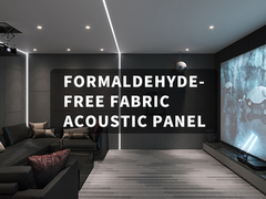 الدرجة E1 الألواح الصوتية من النسيج الصديق للبيئة معطلة للصوت 25mm 50mm سمك