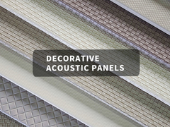 ألوان مخصصة ألواح صوتية بي تي مع اللون الجلدي للتزيين الجداري