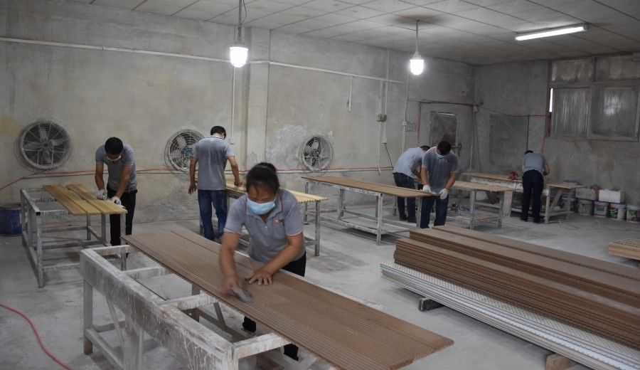 Guangzhou Wuyang Yiguan Acoustic Materials Co., Ltd. خط إنتاج الشركة المصنعة