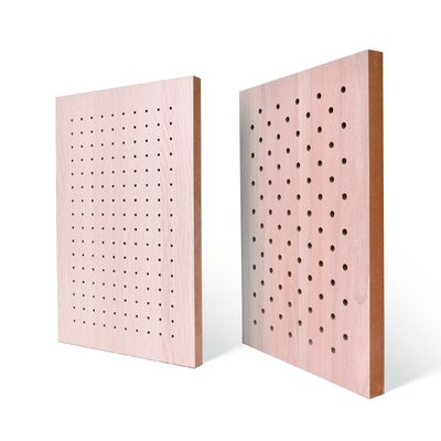 هيكل حفرة مستديرة ألواح خشبية مثقوبة صوتية 2400mm 0.9NRC CE FSC