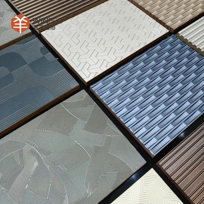 ألواح الفينير الزخرفية المنحوتة لتغطية الجدران الداخلية 2400mm